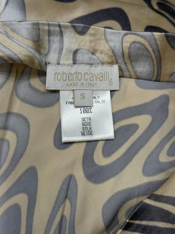 2001 Roberto Cavalli silk skirt