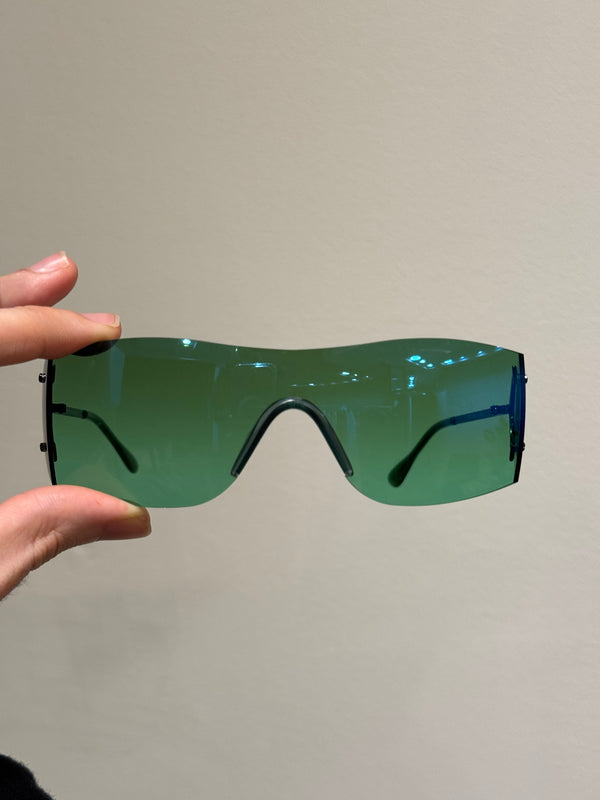 1990s Versace shield sunglasses