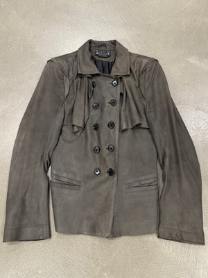 A/W2003 Ann Demeulemeester runway leather jacket