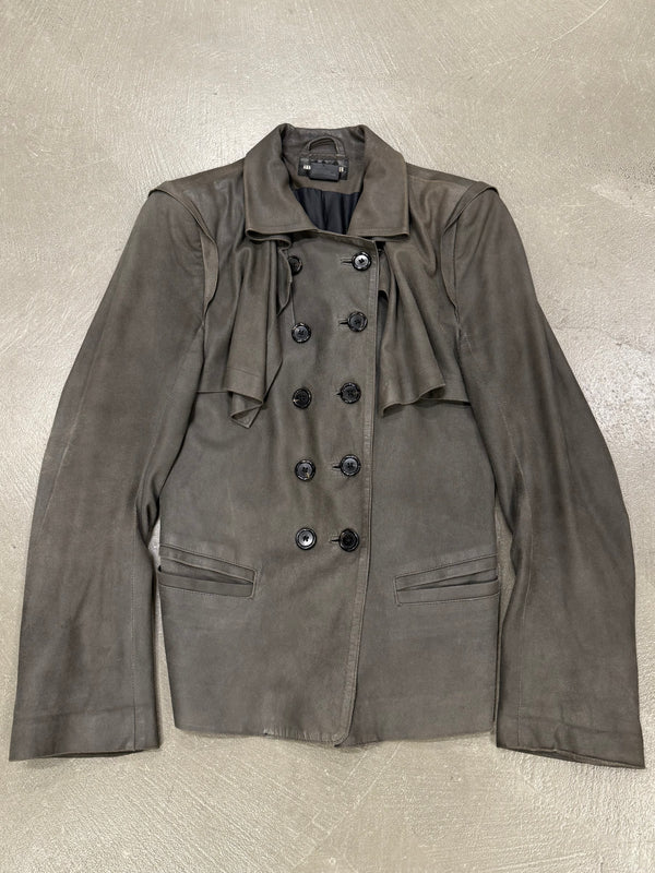 A/W2003 Ann Demeulemeester runway leather jacket