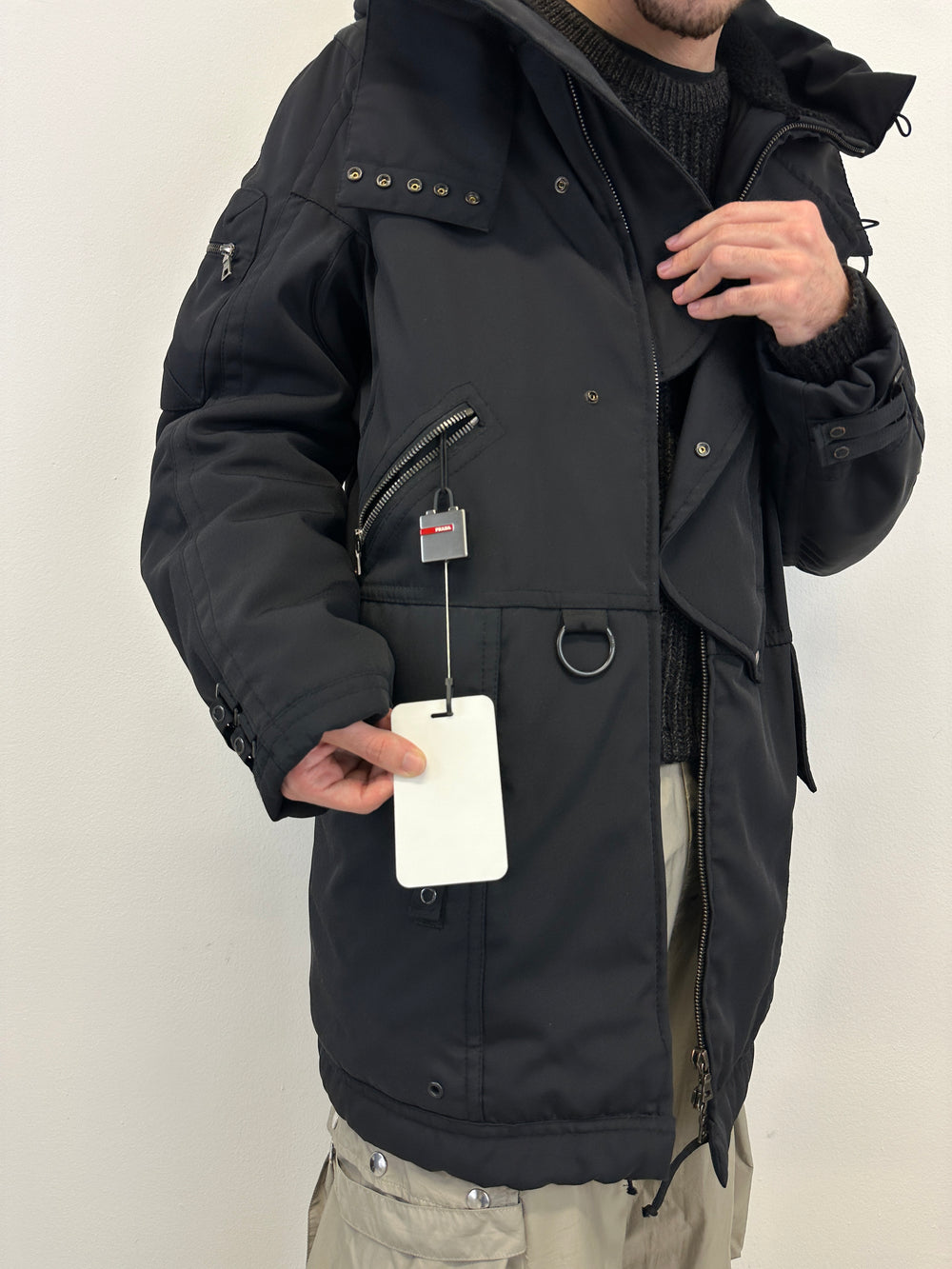 2000s Prada astronaut ski utility jacket