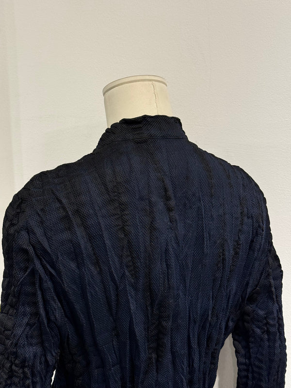 Issey Miyake pleated deconstructed jacket