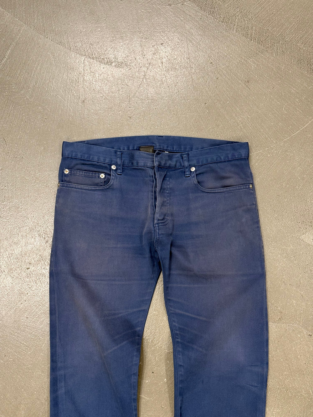 2010s Dior slim-fit faded denim