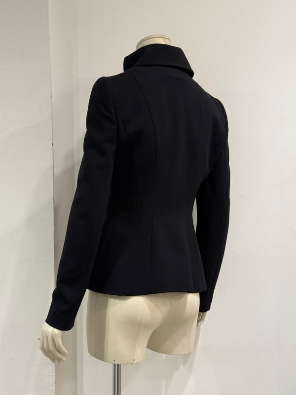 2000s Dolce & Gabbana structured neck blazer