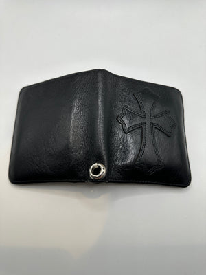 Chrome Hearts cross leather wallet