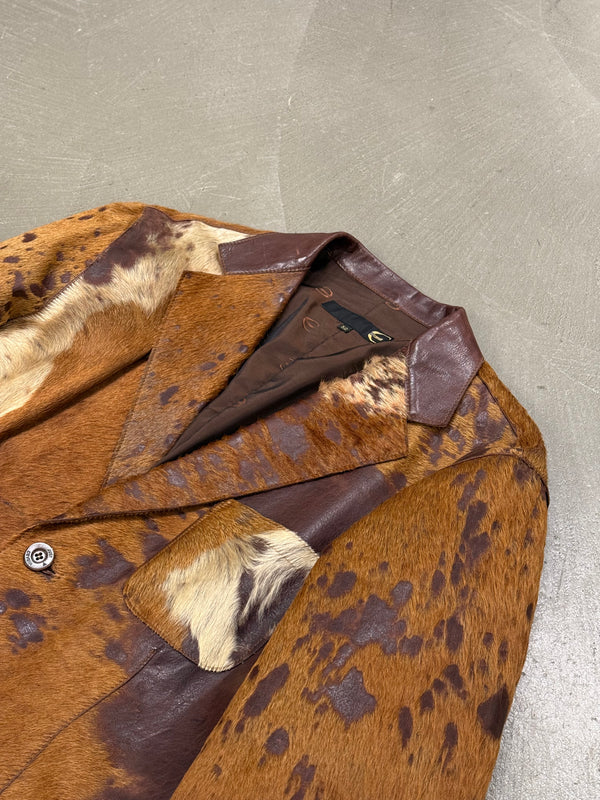 A/W2004 Roberto Cavalli pony hair leather coat