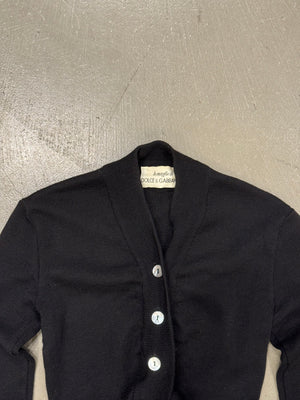1990s Dolce & Gabbana “Le Maglie” wool deconstructed cardigan