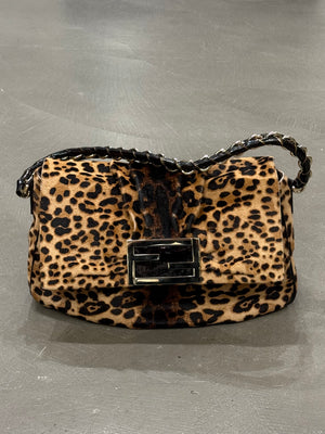 2000s Fendi mama bag in cavallino Leopard