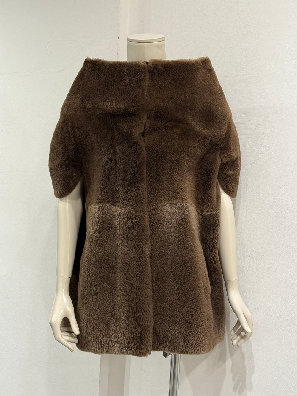 2010 Maison Margiela fur boat neck cape