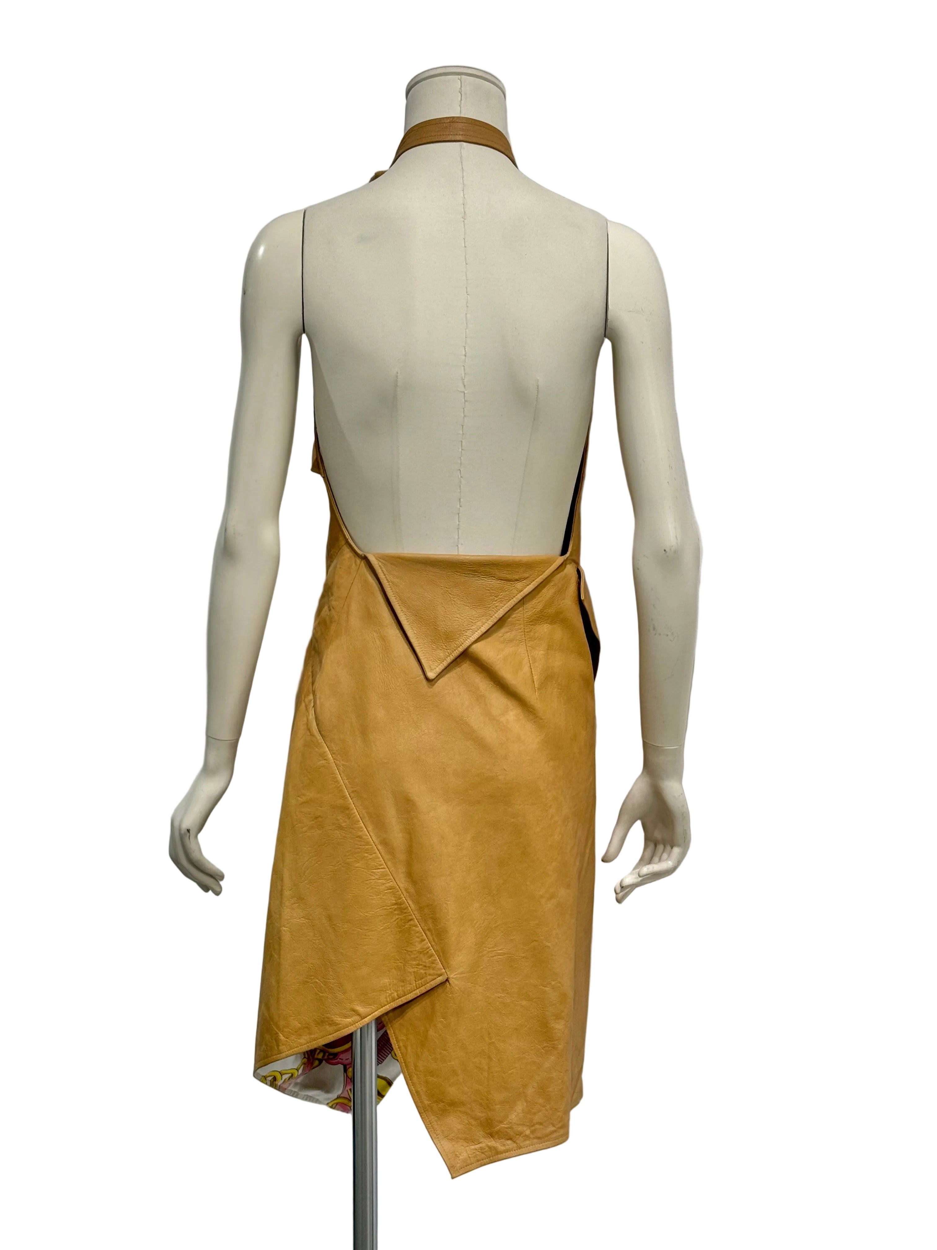 S/S2000 Christian Dior by John Galliano runway leather alter dress