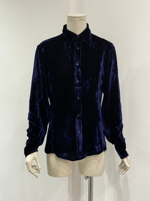 A/W1995 Gucci by Tom Ford velvet iridescent shirt
