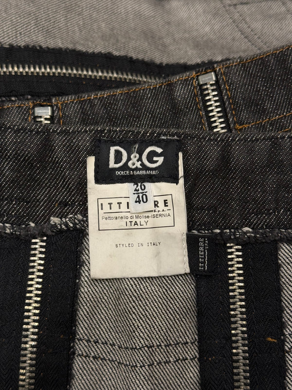 S/S 2004 Dolce & Gabbana full zip mini skirt