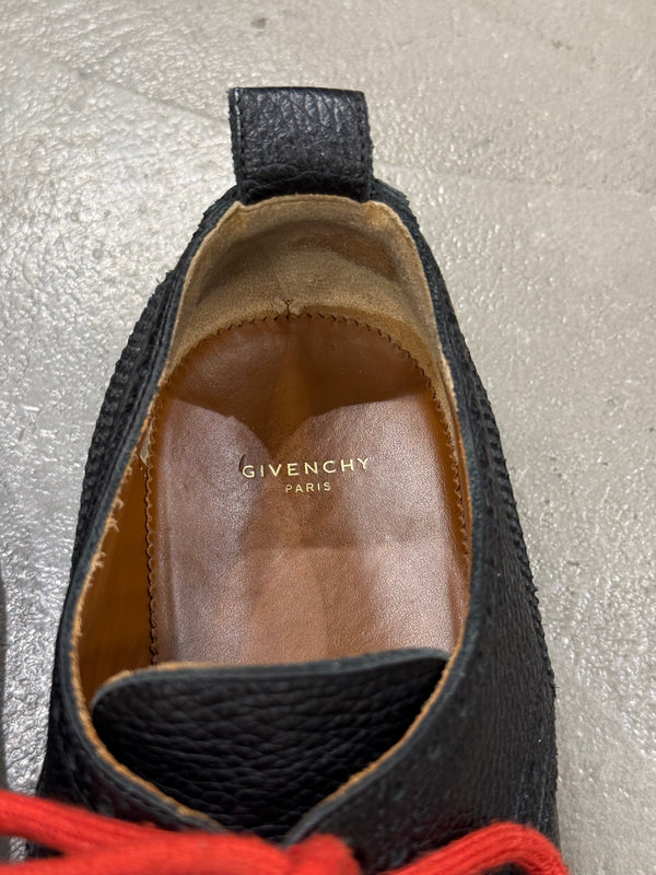 2010s Givenchy by Riccardo Tisci metal seam derby shoes