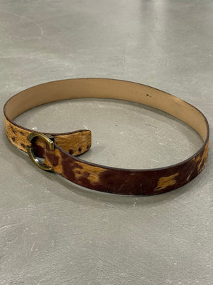 2000s Cavalli pony hair belt