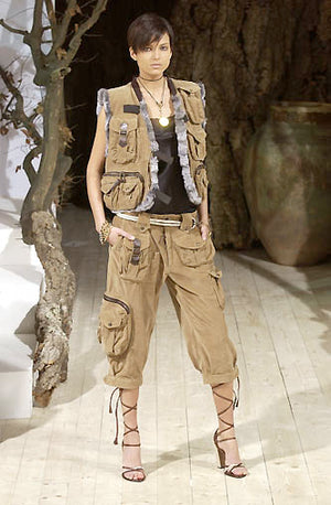 F/W2002 Dolce & Gabbana runway wide cargo shorts