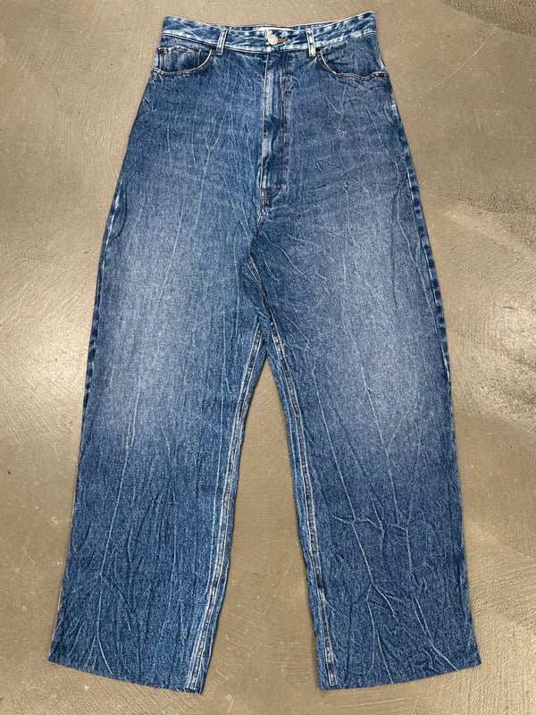 2020 Balenciaga trompe l'oeil faux jeans pants
