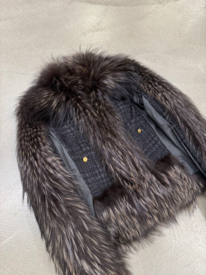A/W2010 Roberto Cavalli real fox fur jacket