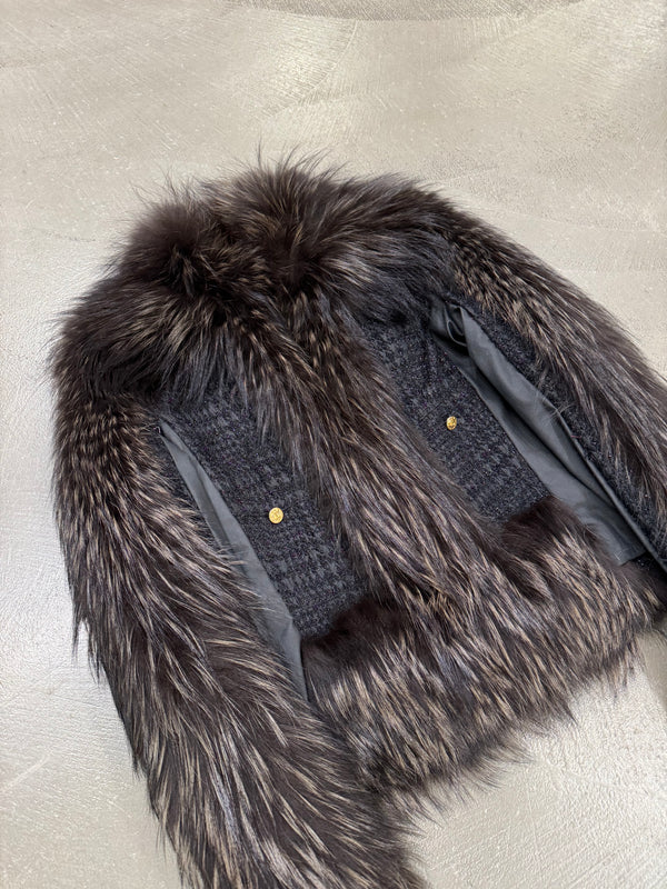 A/W2010 Roberto Cavalli real fox fur jacket