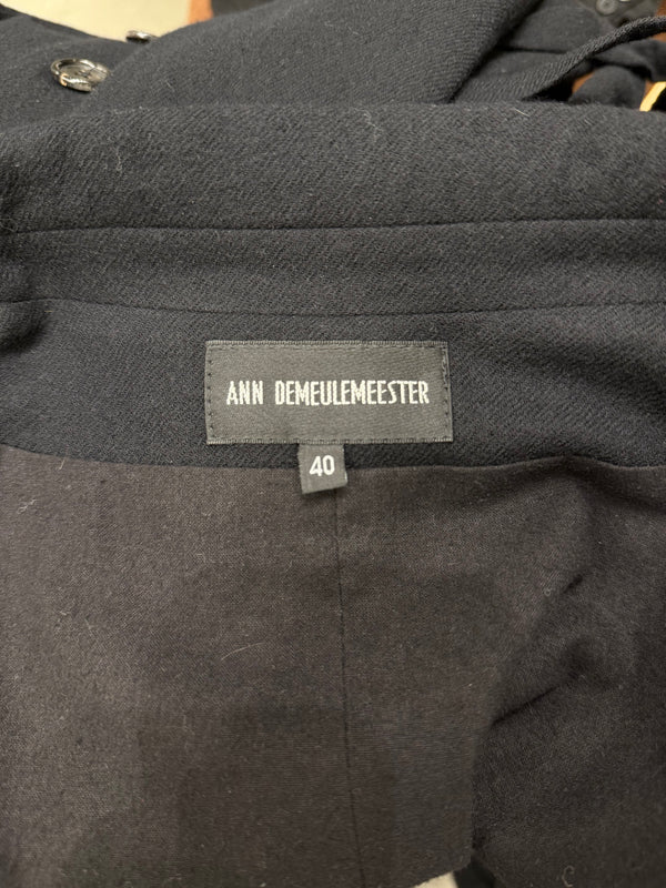 A/W1995 Ann Demeulemeester runway double breasted bondage vest