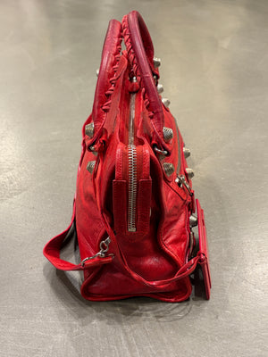 2000s Balenciaga Large City leather bag