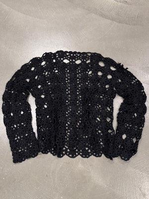 2000s Dolce & Gabbana 1/1 hand knitted net sweater