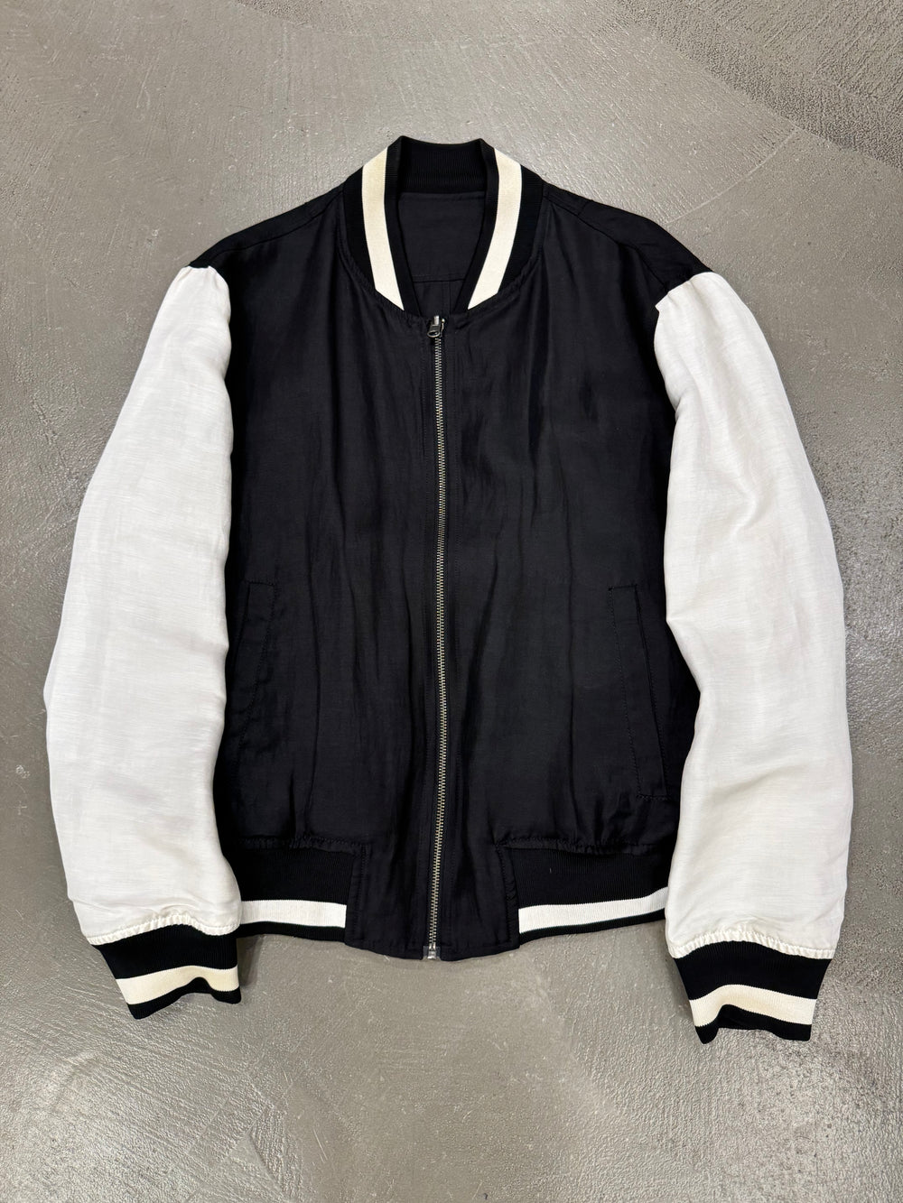 2010s Ann Demeulemeester reversible bomber jacket