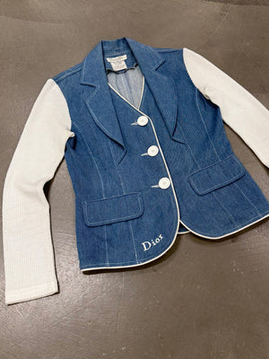 2000s Christian Dior hybrid denim jacket
