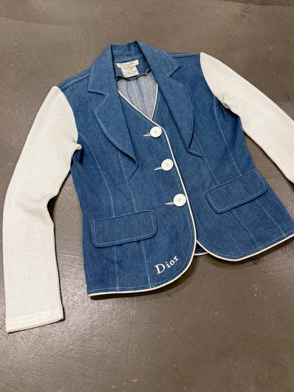 2000s Christian Dior hybrid denim jacket