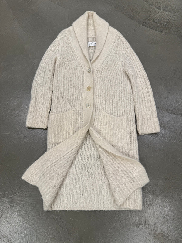 2000s Maison Margiela long wool cardigan