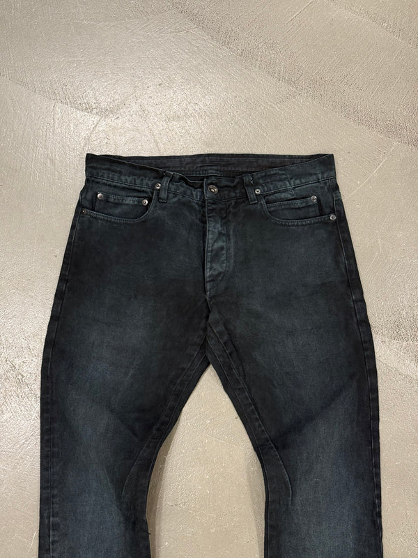 2000s Rick Owens faded jeans