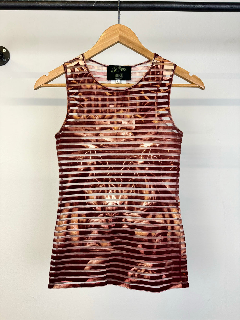 SS2001 Jean Paul Gaultier satan demon tank mesh top