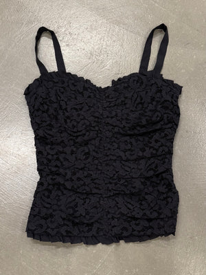 2000s Dolce & Gabbana lace corset top