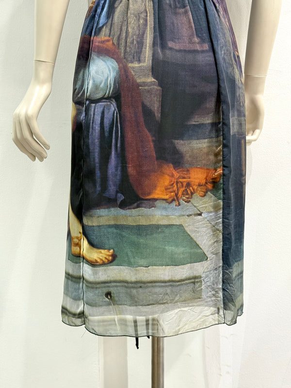 2000s Dolce & Gabbana Paris and Helen love painting dress