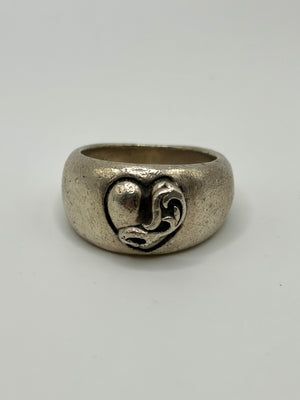 Chrome Hearts heart in bond ring