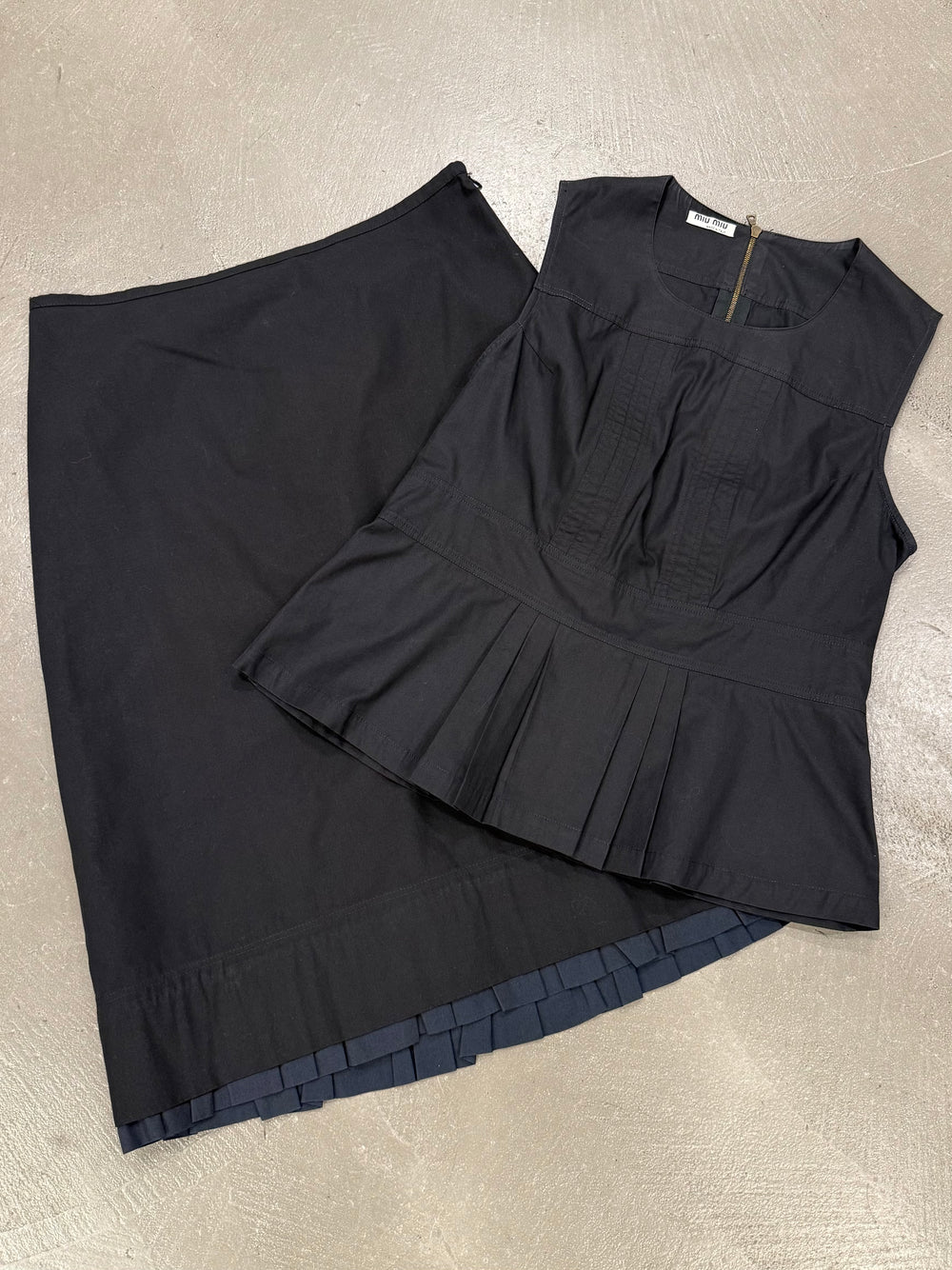 2000s Miu Miu set top & skirt