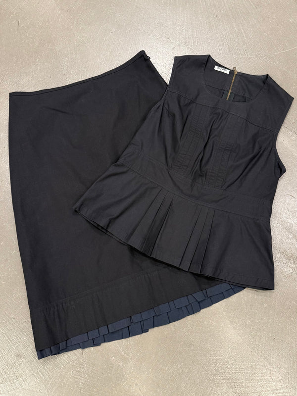 2000s Miu Miu set top & skirt