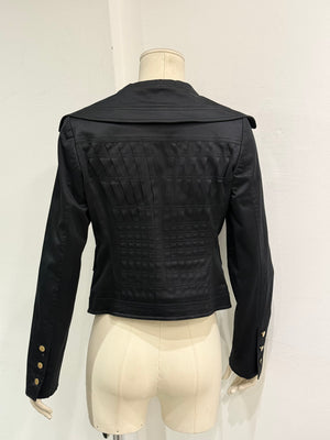 2003 Gucci by Tom Ford black tailored cropped blazer