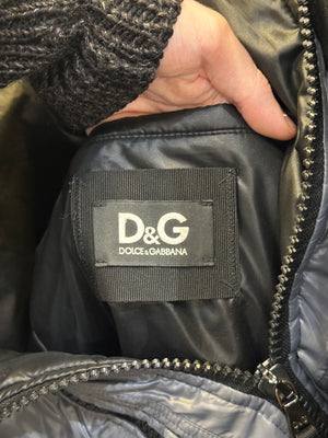 AW2010 D&G multi zipper fox fur puffer jacket