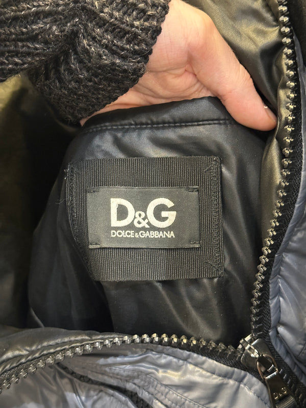 AW2010 D&G multi zipper fox fur puffer jacket