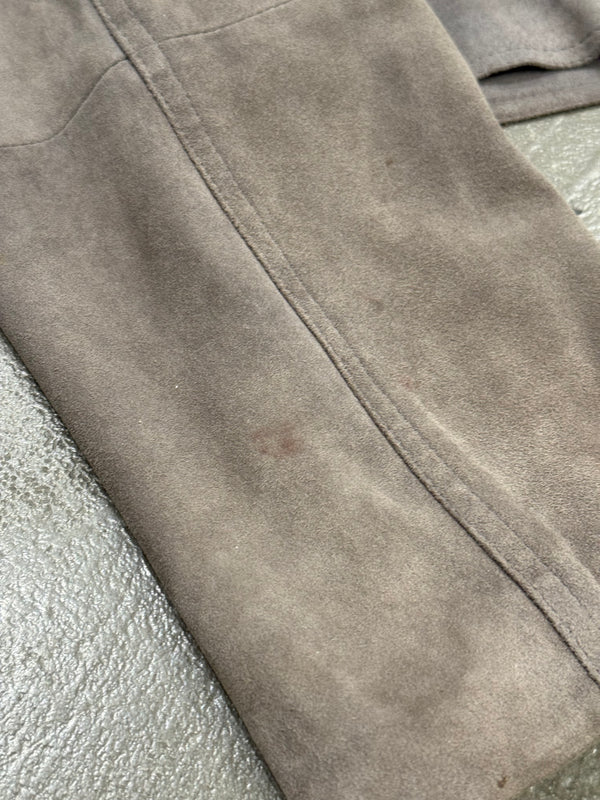 1990s Emporio Armani cropped boxy leather jacket
