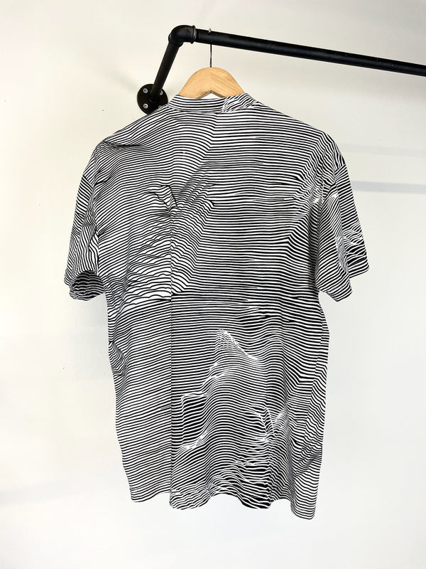1980s Marithe Francois Girbaud abstract op-art t-shirt
