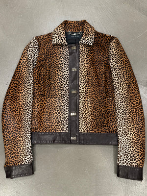 A/W 2010 Gucci by Frida Giannini leopard pony hair leather jacket