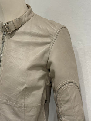 Prada zipped moto leather jacket