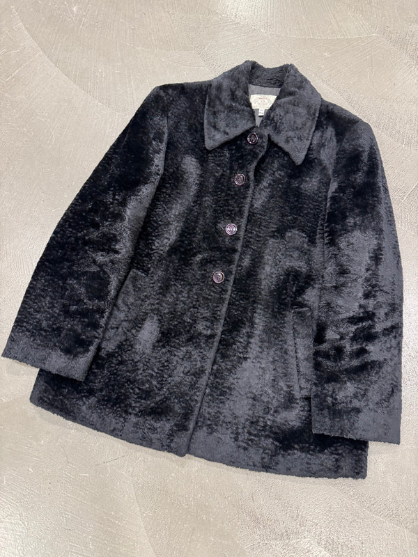 1990s ARMANI faux pony hair coat