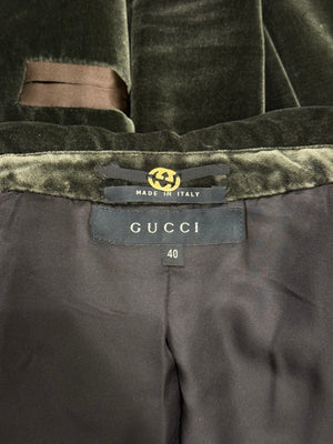 A/W2003 Gucci By Tom Ford velvet blazer