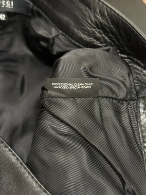 F/W 2001 Gucci By Tom Ford full zip leather pants