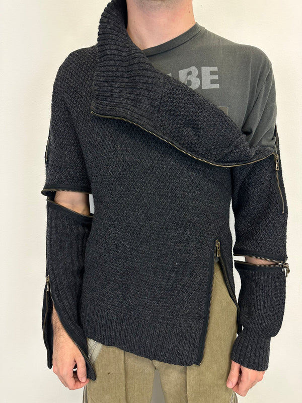 AW2003 Dolce & Gabbana full zipper modular sweater