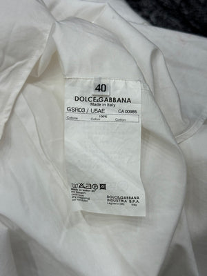 2003 Dolce & Gabbana runway tie-detailed cotton shirt