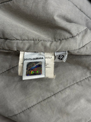 2000s Dolce & Gabbana hooded military parka with adjustable straps