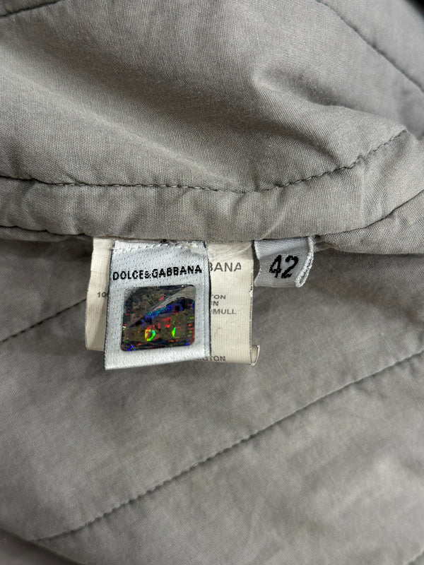 2000s Dolce & Gabbana hooded military parka with adjustable straps